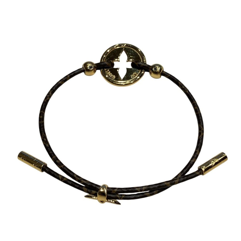LOUIS VUITTON Gold Monogram Charm Bracelet - Picture 8 of 8